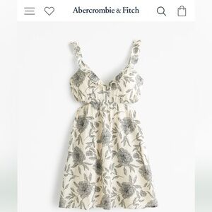 Abercrombie and fitch mini ruffle mini dress
